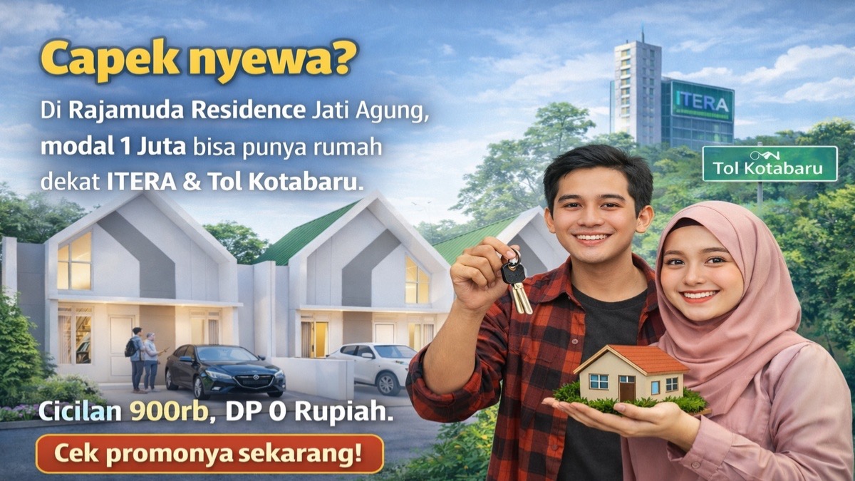 Perumahan Subsidi Dekat ITERA | Rajamuda Residence Jati Agung Dijual Tanpa DP