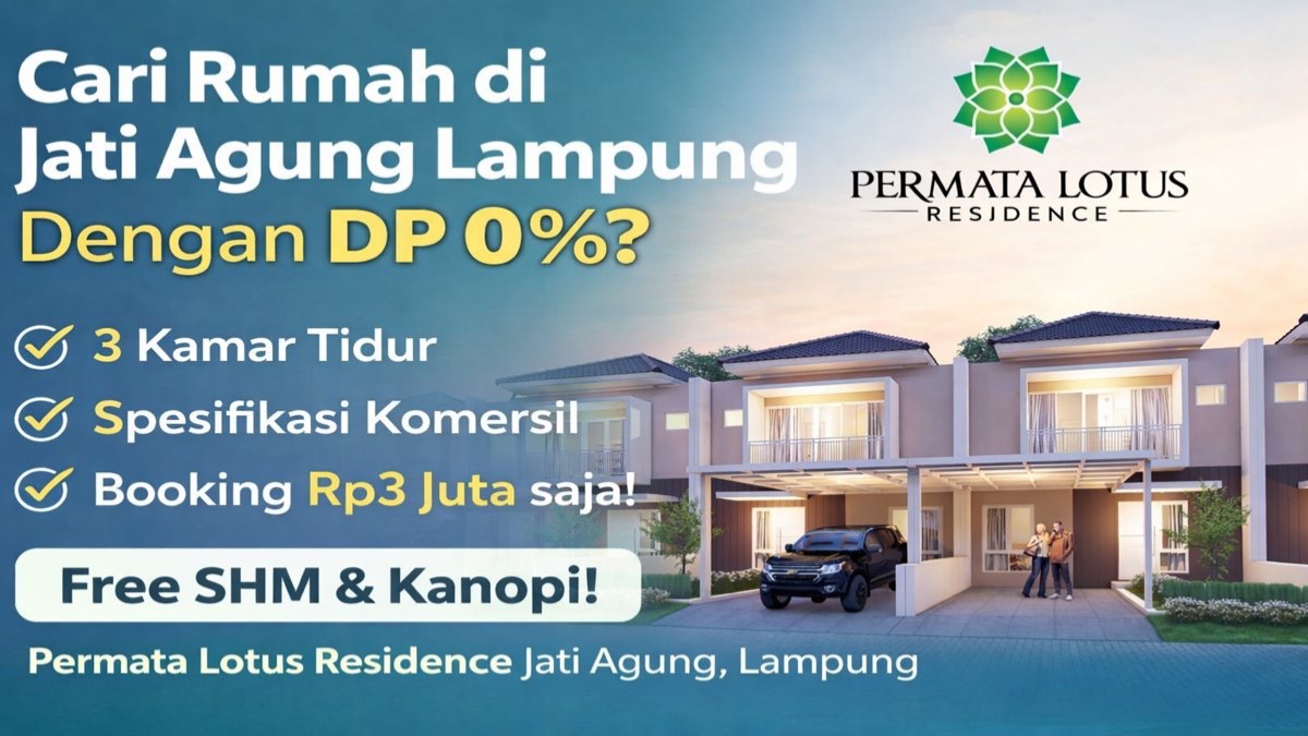 Rumah Dijual di Jati Mulyo | Permata Lotus Karang Sari Jati Agung