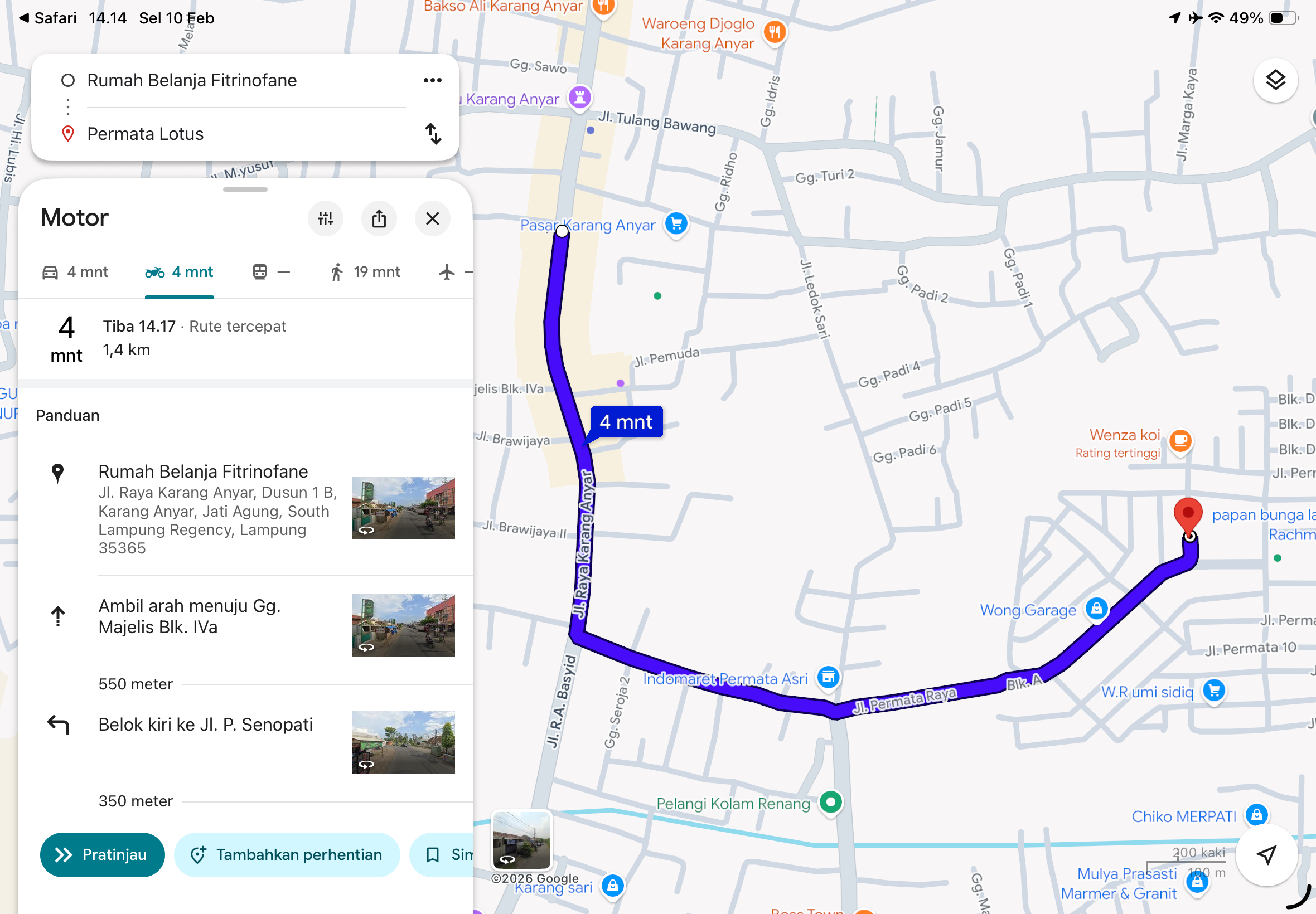 Jual Rumah di Jati Mulyo. Permata Lotus 2 lantai dekat Tugu Karang Anyar & Fitrinofane. Booking 3 juta, promo DP 0%, gratis biaya KPR, SHM, kanopi, tower air.