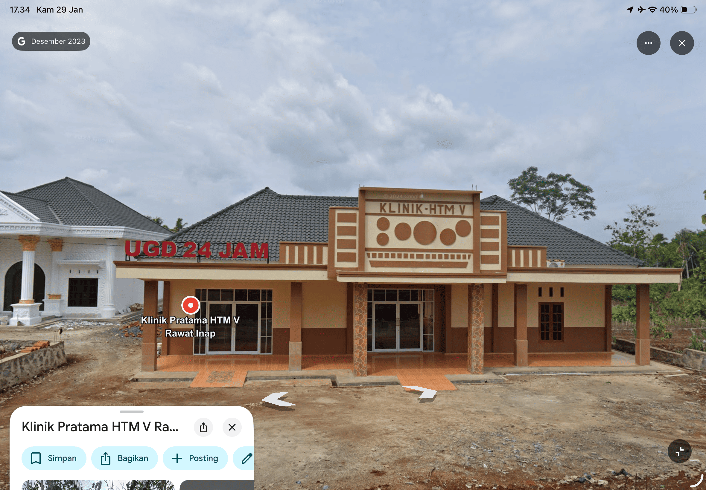 Klinik Pratama HTM V Pesawaran Dekat Srimulyo Permai Perumahan PUJI Lampung Bisa Rawat Inap