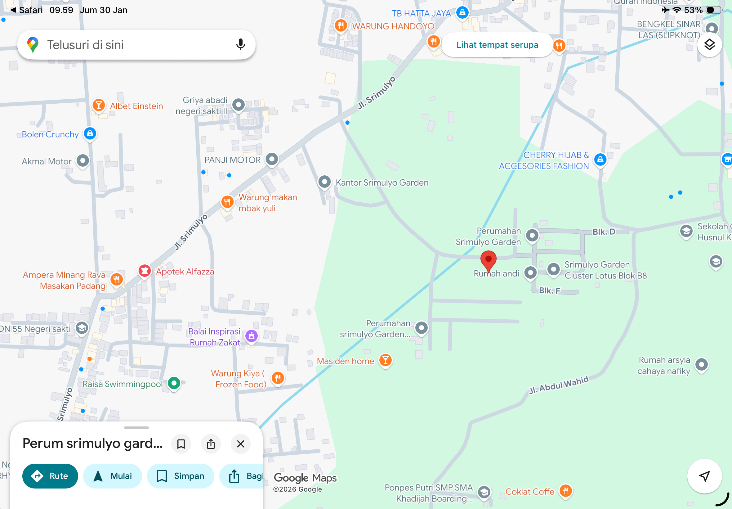 Perumahan Srimulyo Garden: Subsidi & Komersil Pesawaran Lampung Jual rumah cluster Asoka, Tulip, Lotus, Magnolia. SHM di Negeri Katon, Pesawaran.
