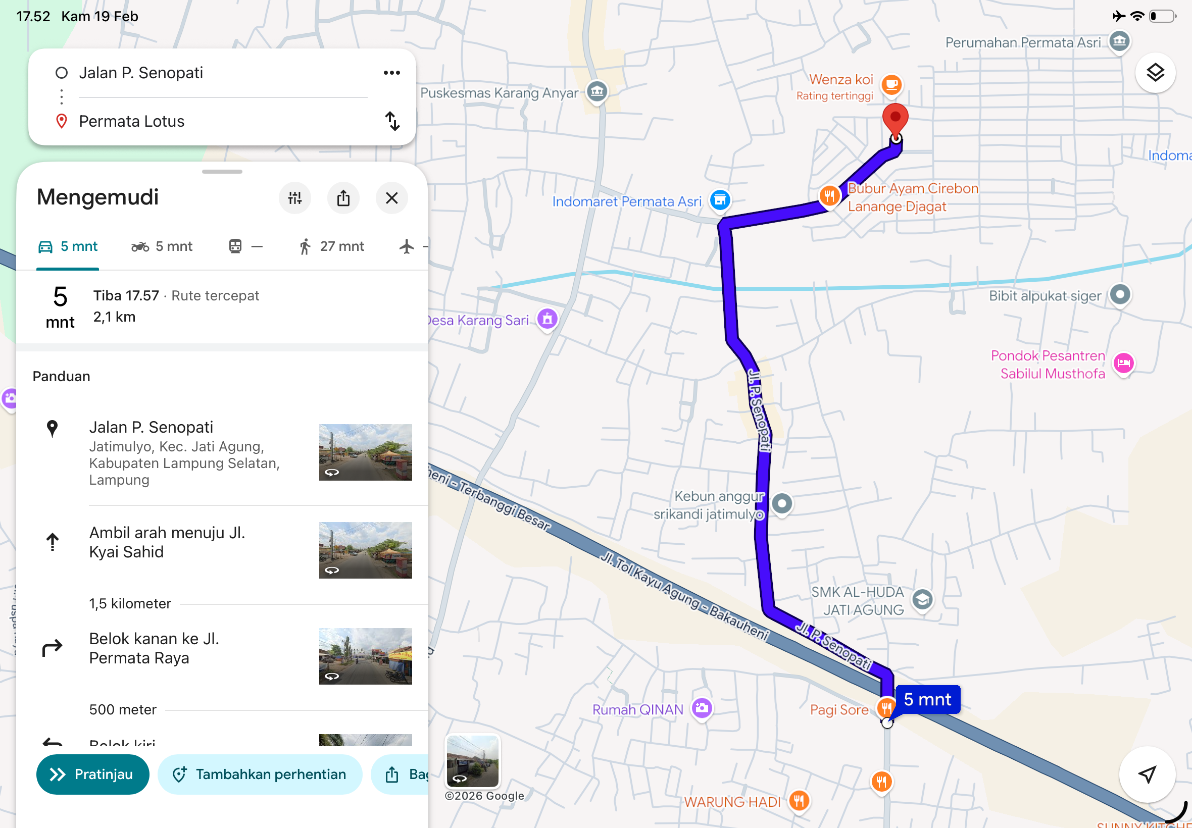 Permata Lotus Karang Sari Jati Agung | Perumahan Komersil 2 Lantai DP 0% . Dijual rumah di Karang Sari, bisa lewat Jati Mulyo. Booking 3 juta, SHM aman, Gratis kanopi, tower air. Dekat Tugu Karang Anyar & Toko Belanja Fitrinofane.